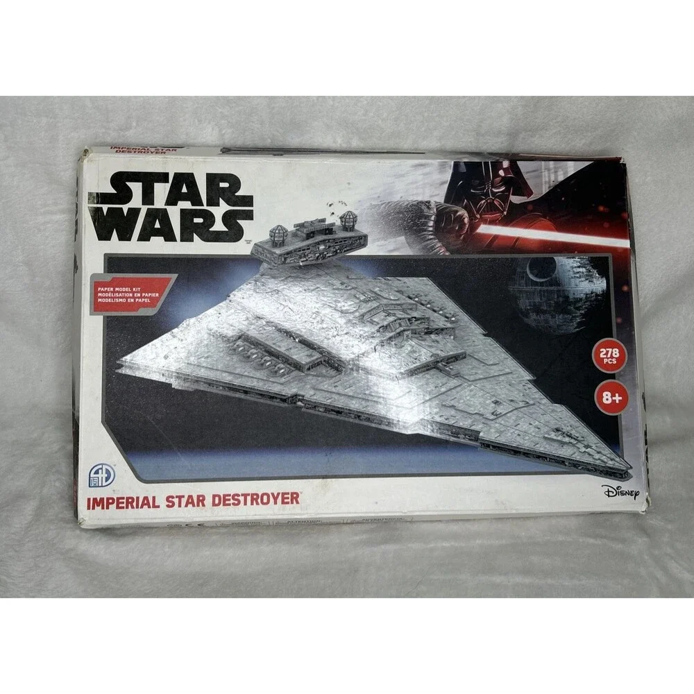 Star Wars 4D Cityscape Imperial Star Destroyer Model Kit 51500 Paper Card